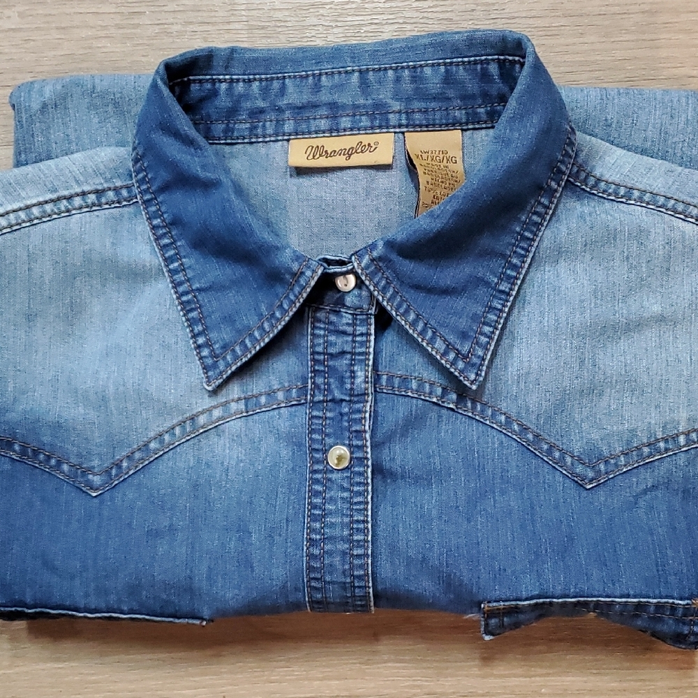 Wrangler Denim Blue Shirt